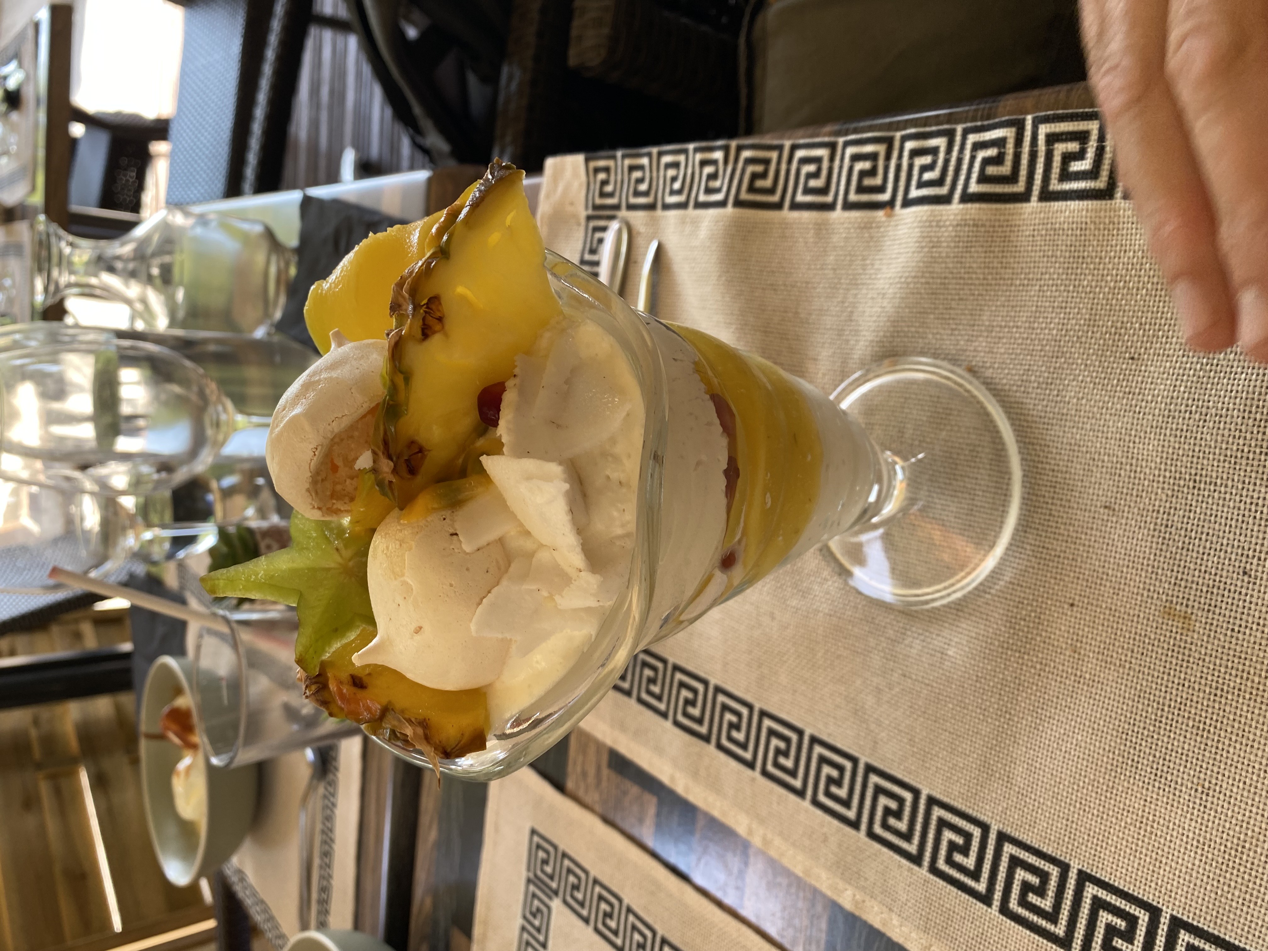 Verrine aux fruits exotiques