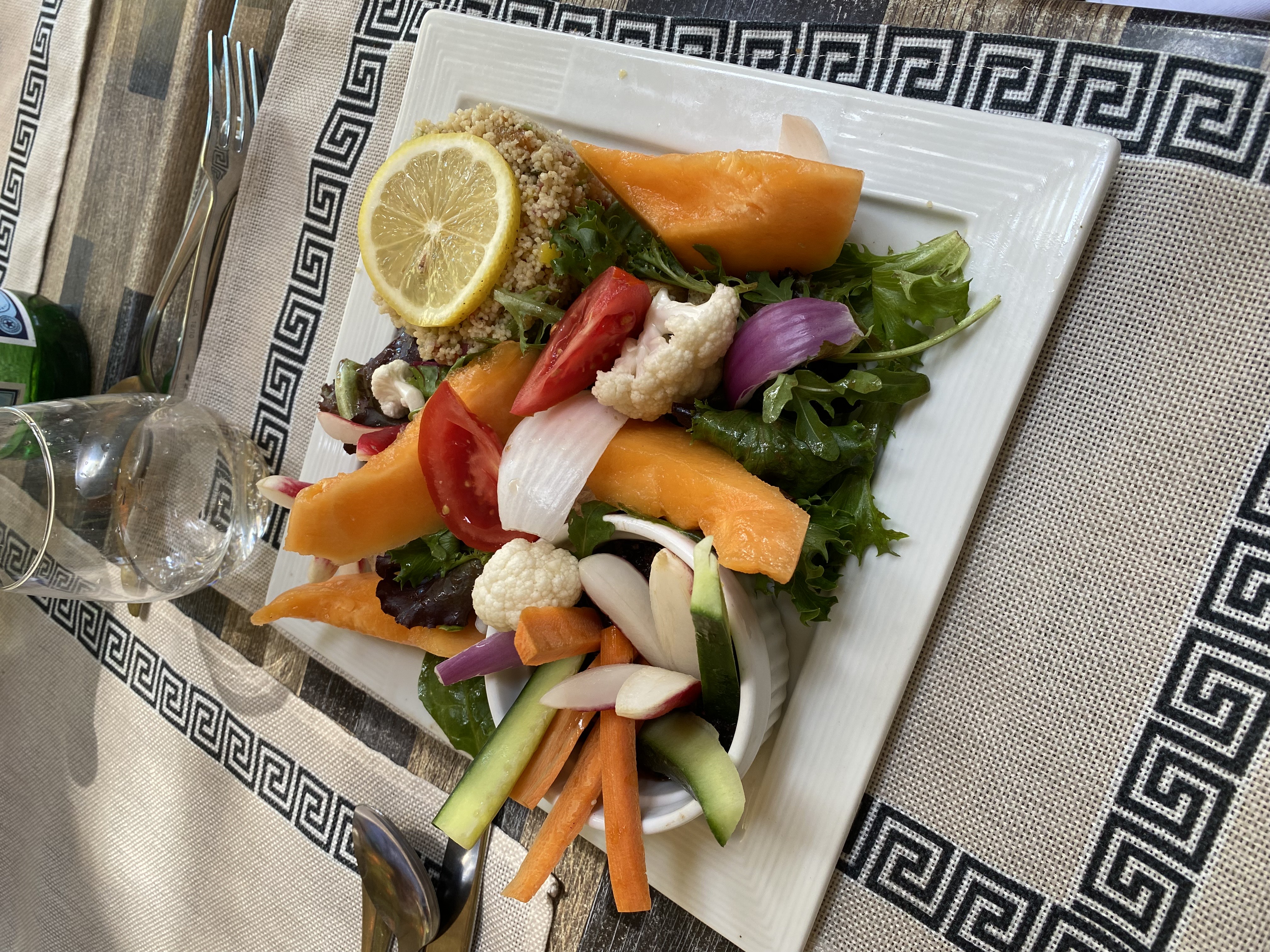 Salade au saumon fumé