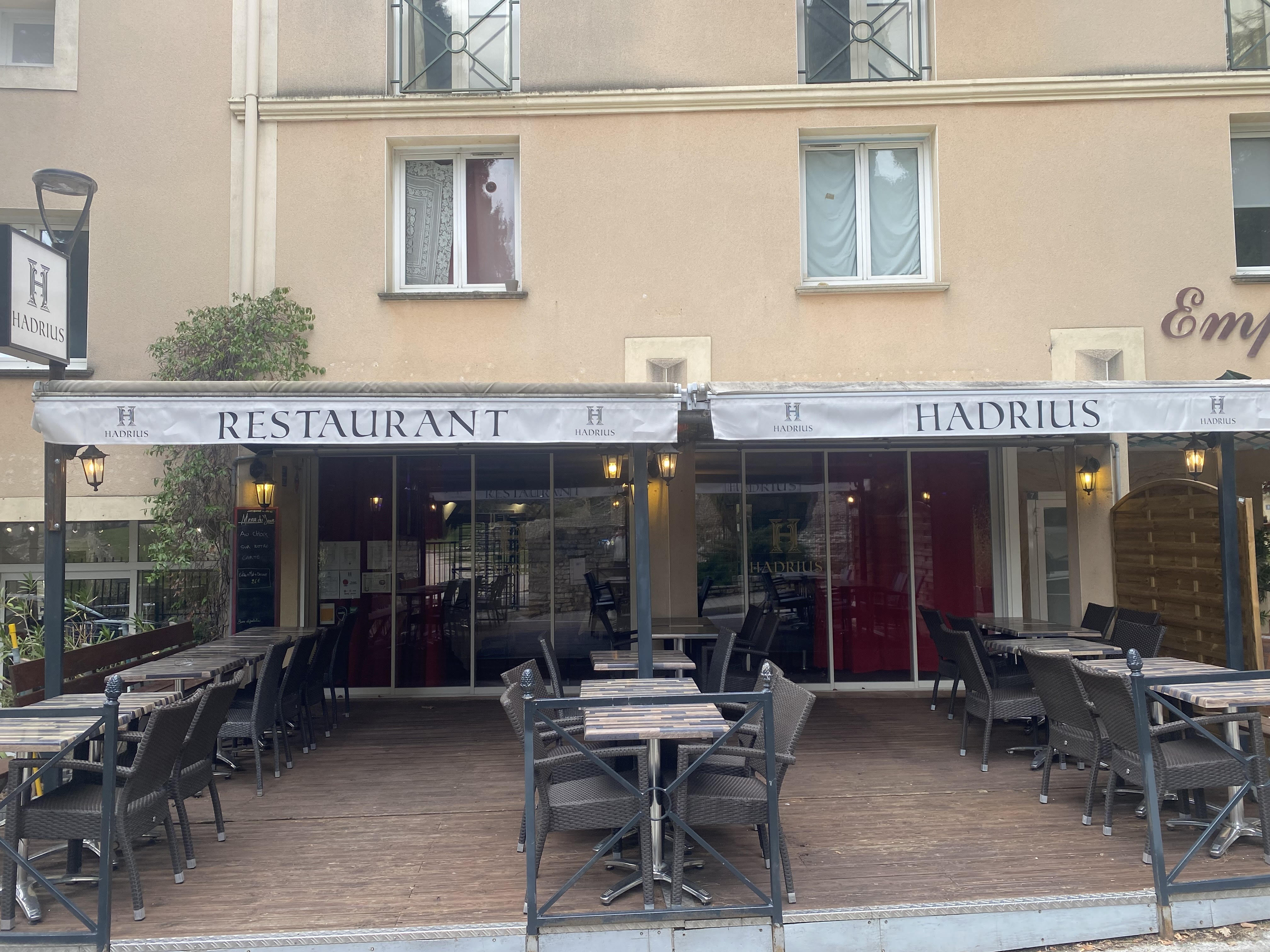 Terrasse du restaurant Hadrius
